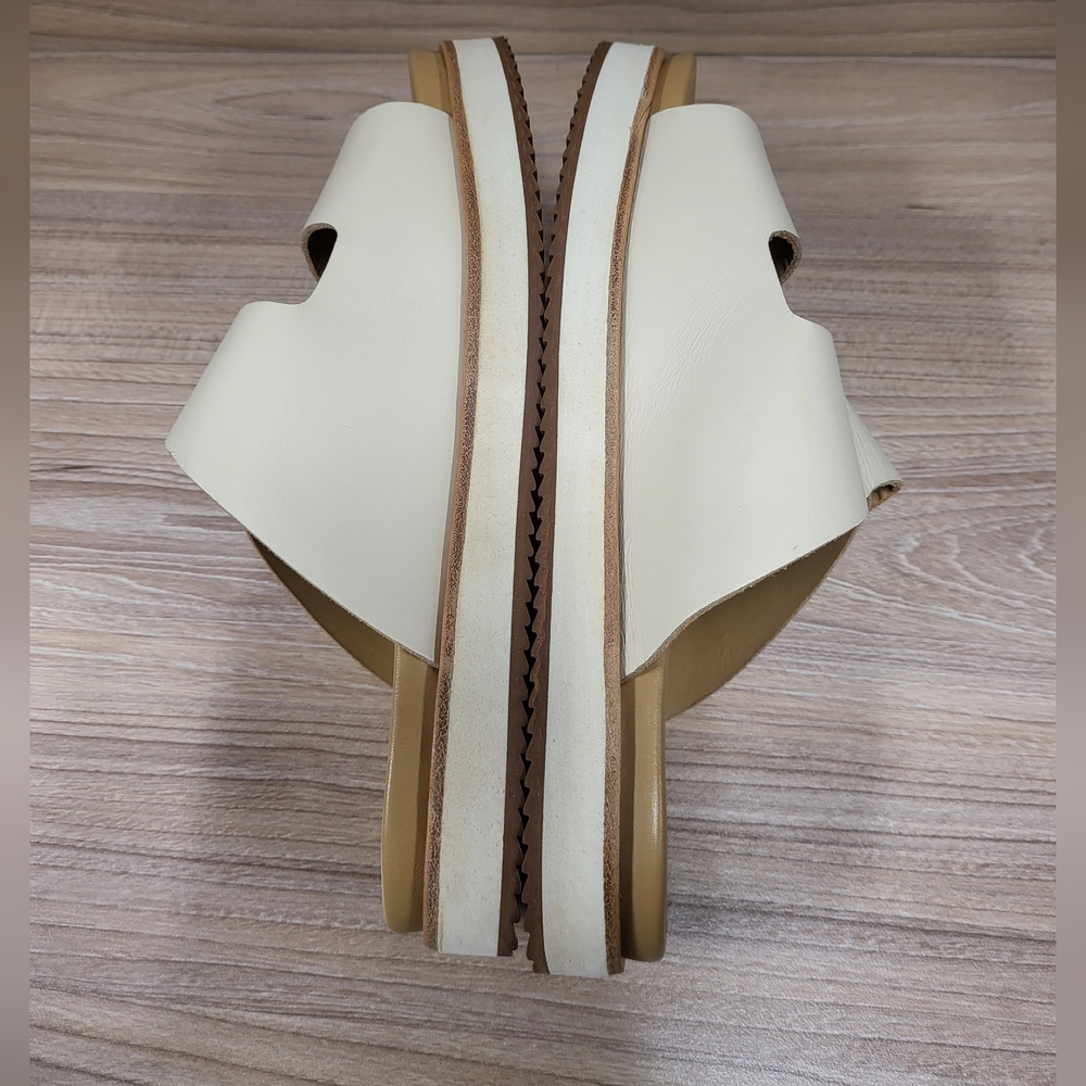 Like New Nisolo Ella Flatform Slide (color Bone), Size 8 - Picture 5 of 11